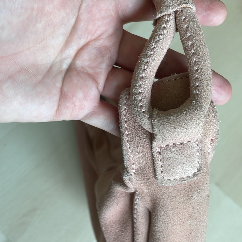Vintage Fossil Y2k suede hobo bag with tassel - Picture 9 of 13